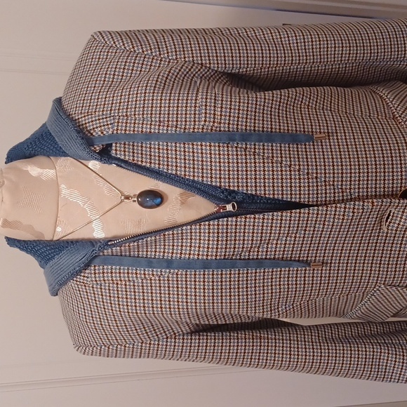 Veronica Beard Farley Houndstooth Dickey Jacket 10 EUC - Picture 12 of 15